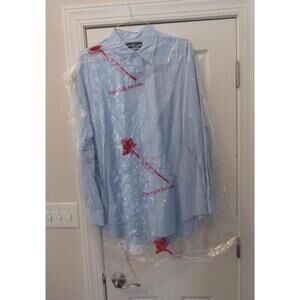 Polo Ralph Lauren Mens Classic Fit Button Down Shirt Blue w Pink Pony XL